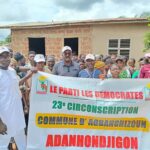 COMMUNE D’AGBANGNIZOUN: Jocelyn FIOGBÉ à Adingnigon, pour Renforcer la confiance et mobiliser en vue de 2026. -NordBenin